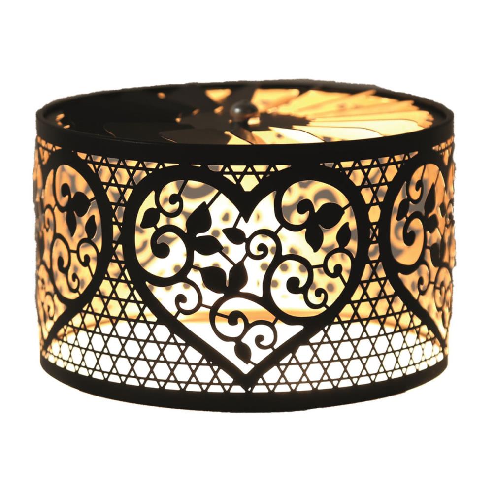 Aroma Silhouette Black & Gold Carousel Heart Shade  £11.69